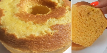 Receita do Bolo de Fubá com Erva Doce ou bolo dos 5 copos