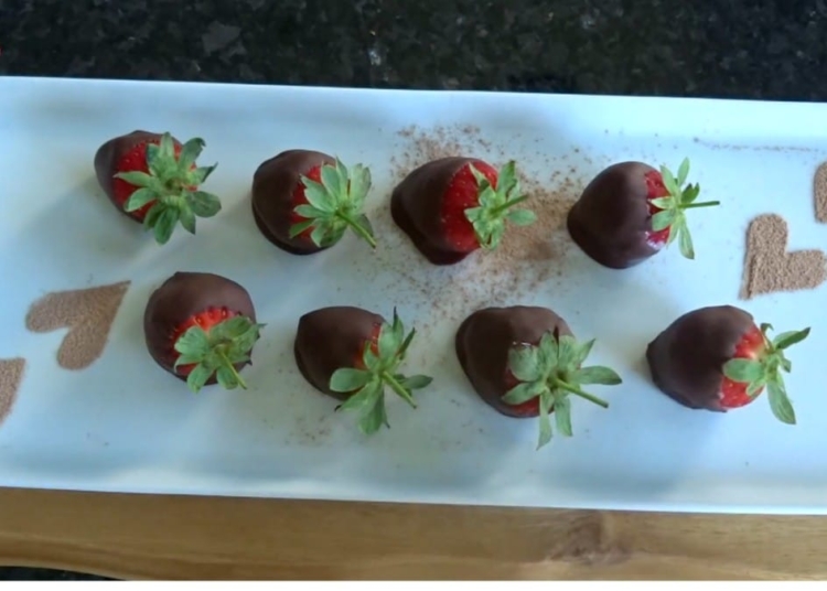 Receita de Bombom de Morango