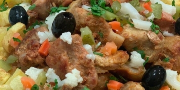 Receita de Carne Porco à Portuguesa