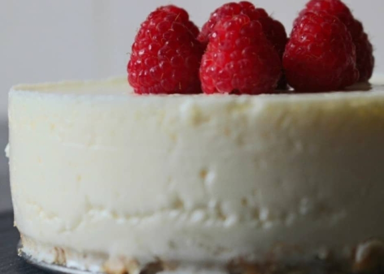 Receita de Cheesecake Saudável com Framboesas