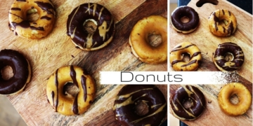Receita de Donuts Saudáveis com Cobertura de Chocolate e Amendoim