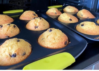 Receita de Muffins de Baunilha e Chocolate