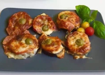 Receita de Pizzas de Beringela deliciosas