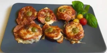 Receita de Pizzas de Beringela deliciosas