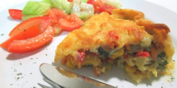 Receita de Tarte de Legumes e Atum