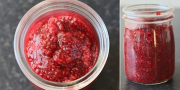 Receita do Doce de Chia com Framboesas simples