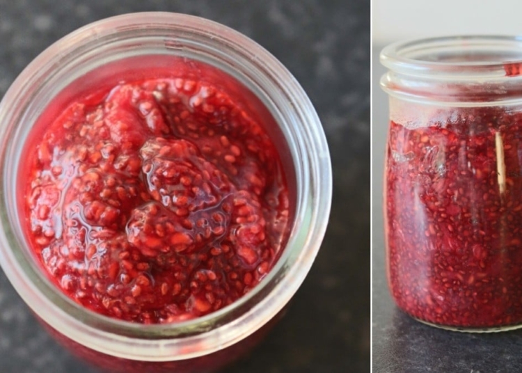 Receita do Doce de Chia com Framboesas simples