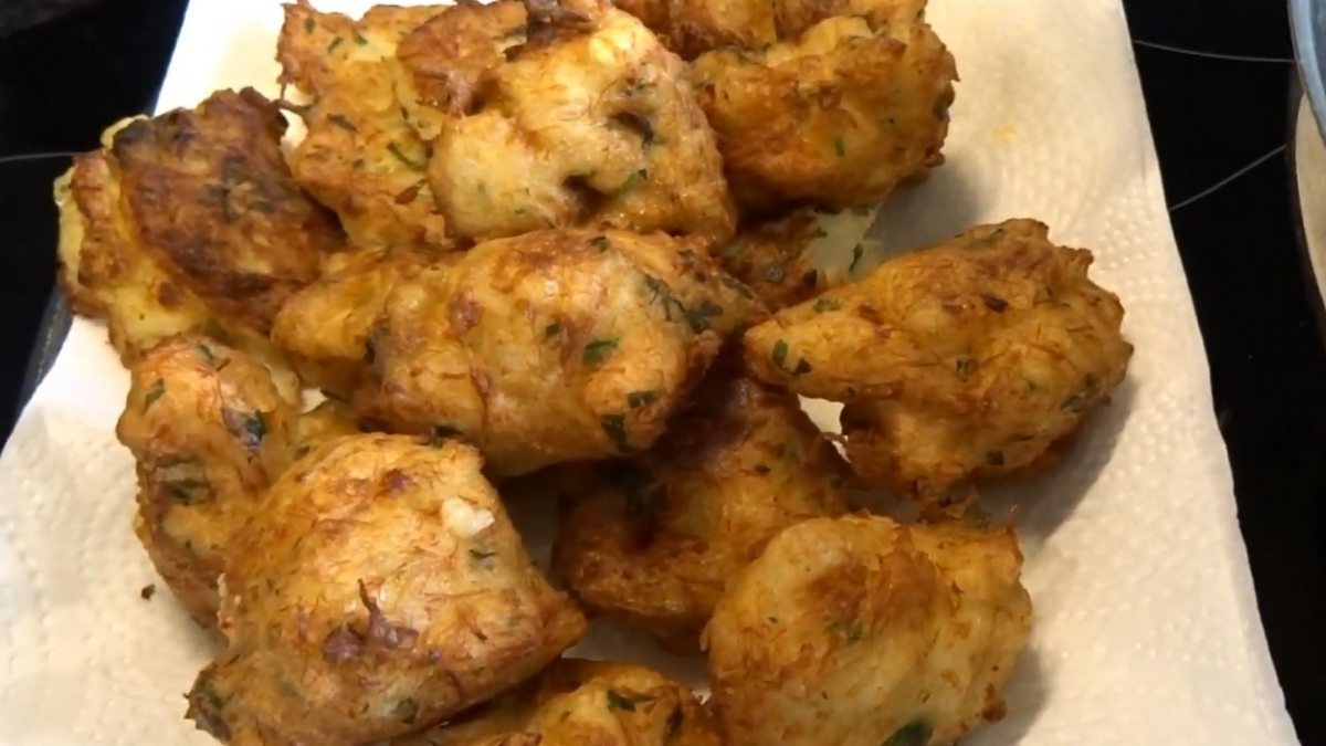 Receita de Pataniscas de Bacalhau fofas