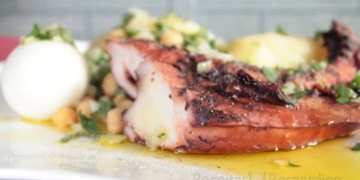 Receita de Polvo Temperado no Prato