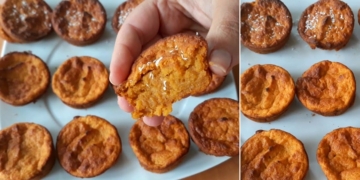 Receita das Queijadas de Cenoura bem saudáveis