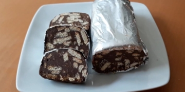 Receita do Salame de Chocolate mais saudável