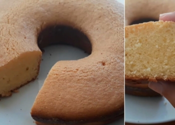 Receita do Bolo de Arroz Cru muito fofo e bem económico