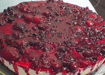 Receita do Cheesecake de Frutos Vermelhos