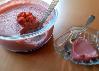 Receita da Mousse de Morangos saudável