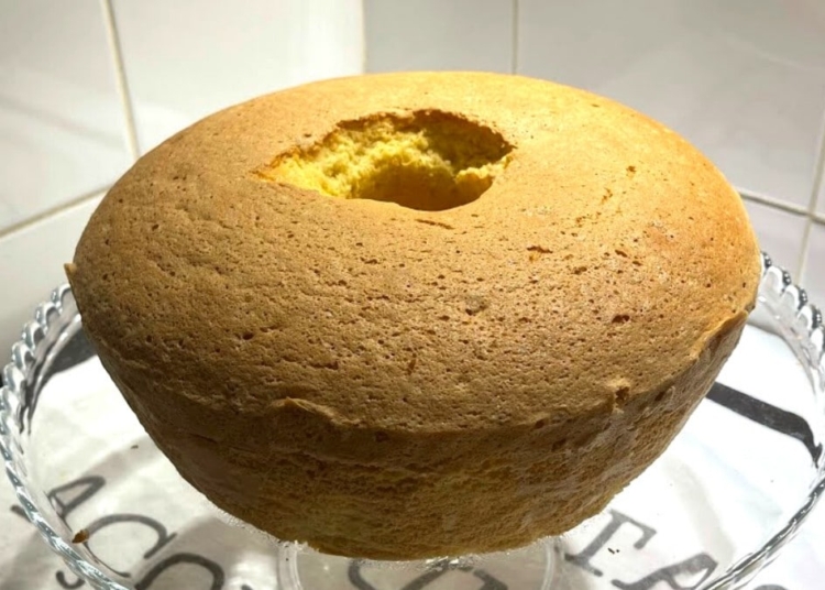 Receita do Pão de Ló Tradicional com apenas 3 ingredientes