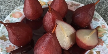 Receita de Peras Bêbadas da zona oeste