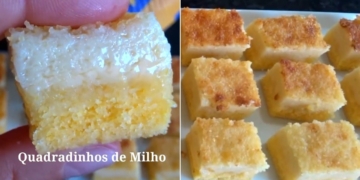 Receita dos Quadradinhos de Milho super cremosos