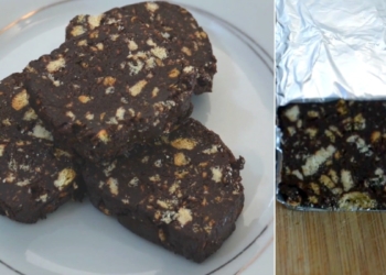 Receita do Salame de Chocolate simples, rápido e saboroso