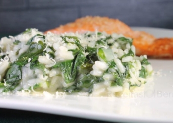 Receita do Risoto de Espinafres