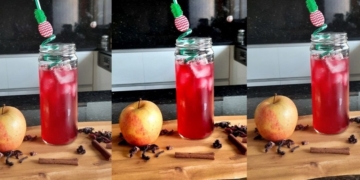 Receita do Chá de Hibisco com Maçã, Canela e Gengibre