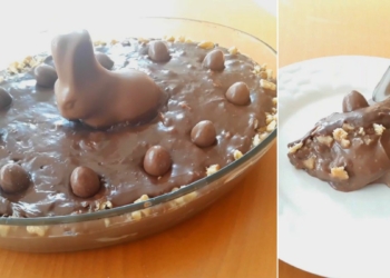 Receita do Ovo de Páscoa Recheado na Travessa