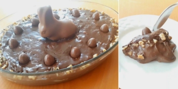 Receita do Ovo de Páscoa Recheado na Travessa