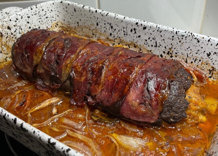 Receita do Rolo de Carne com duas opções de recheio