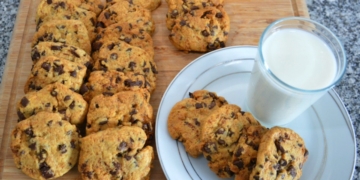 Receita das Bolachas com Pepitas de Chocolate