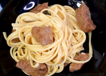 Receita de Esparguete com Carne