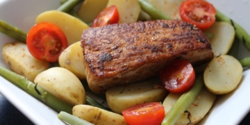 Receita do Lombo de Atum Grelhado com Molho de Iogurte e Dijon