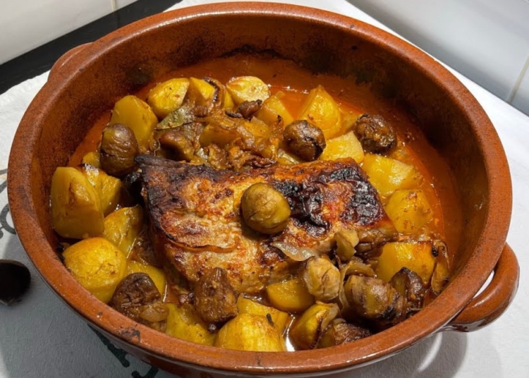 Receita de Lombo de Porco Assado com Castanhas