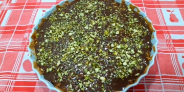 Receita da Tarte de Chocolate com Caramelo e Amendoim