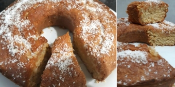 Receita do Bolo de Claras com Coco muito fofinho e leve