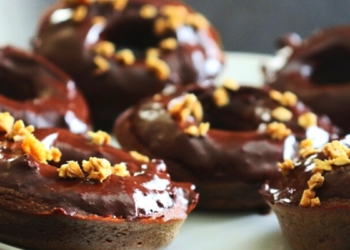 Receita dos Donuts de Chocolate saudáveis