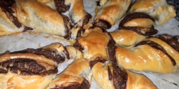 Receita da Estrela de Natal com Nutella