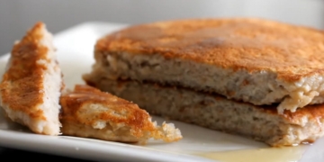 Receita das Panquecas de Bolachas de Arroz