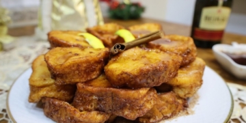 Receita das Rabanadas de Licor Beirão