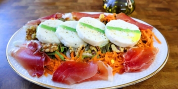 Receita da Salada de Queijo de Cabra com Nozes