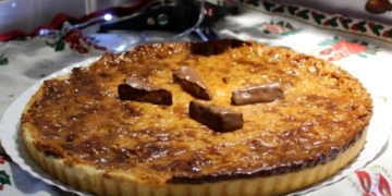 Receita da Tarte de Snickers bem gulosa
