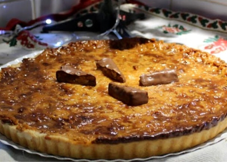 Receita da Tarte de Snickers bem gulosa