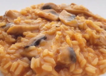 Receita de Arroz com Cogumelos Frescos