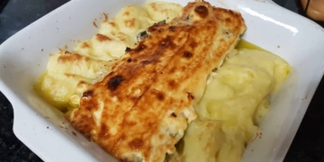 Receita do Bacalhau no Forno com Maionese