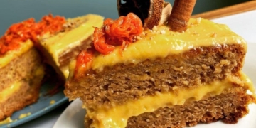 Receita do Bolo de Nozes com Abóbora e Canela