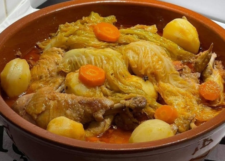 Receita do Frango do Campo com Couve Lombarda e Batata