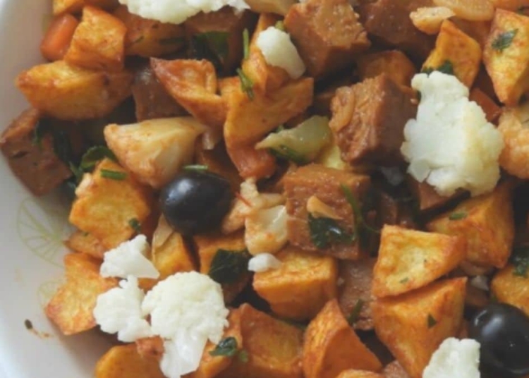 Receita de Seitan à Alentejana