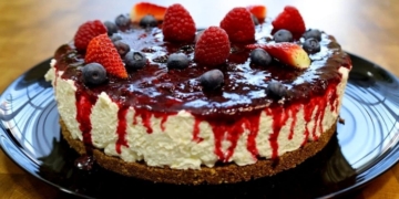 Receita de Cheesecake de Frutos Vermelhos