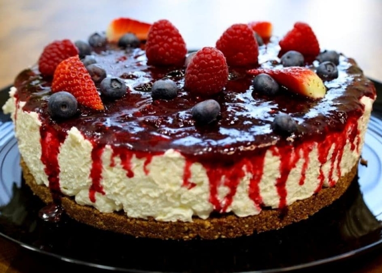 Receita de Cheesecake de Frutos Vermelhos