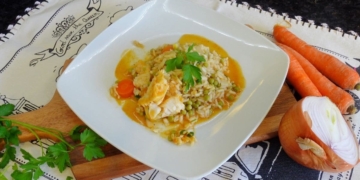 Receita do Arroz de Peixe bem fácil e saboroso