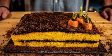 Receita do Bolo de Cenoura com Cobertura de Chocolate que as crianças vão adorar