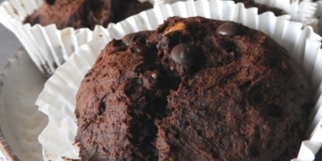 Receita de Muffins Proteicos de Chocolate